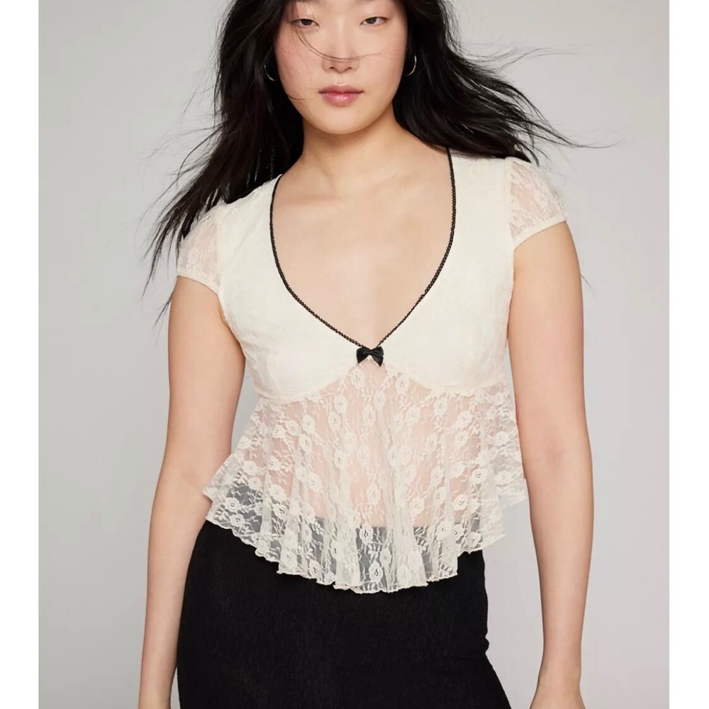 Kimchi Blue Taylor Lace Babydoll Top